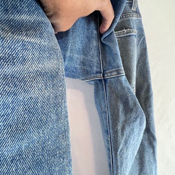 CQY Women's Jeans High Rise Straight Leg Light Wash Size 26 Denim - Picture 6 of 8